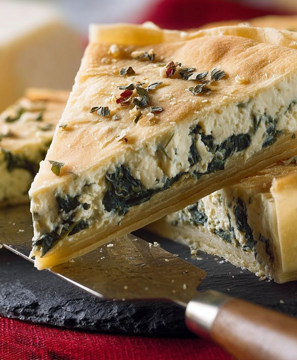 Spinat Ricotta Pie backen