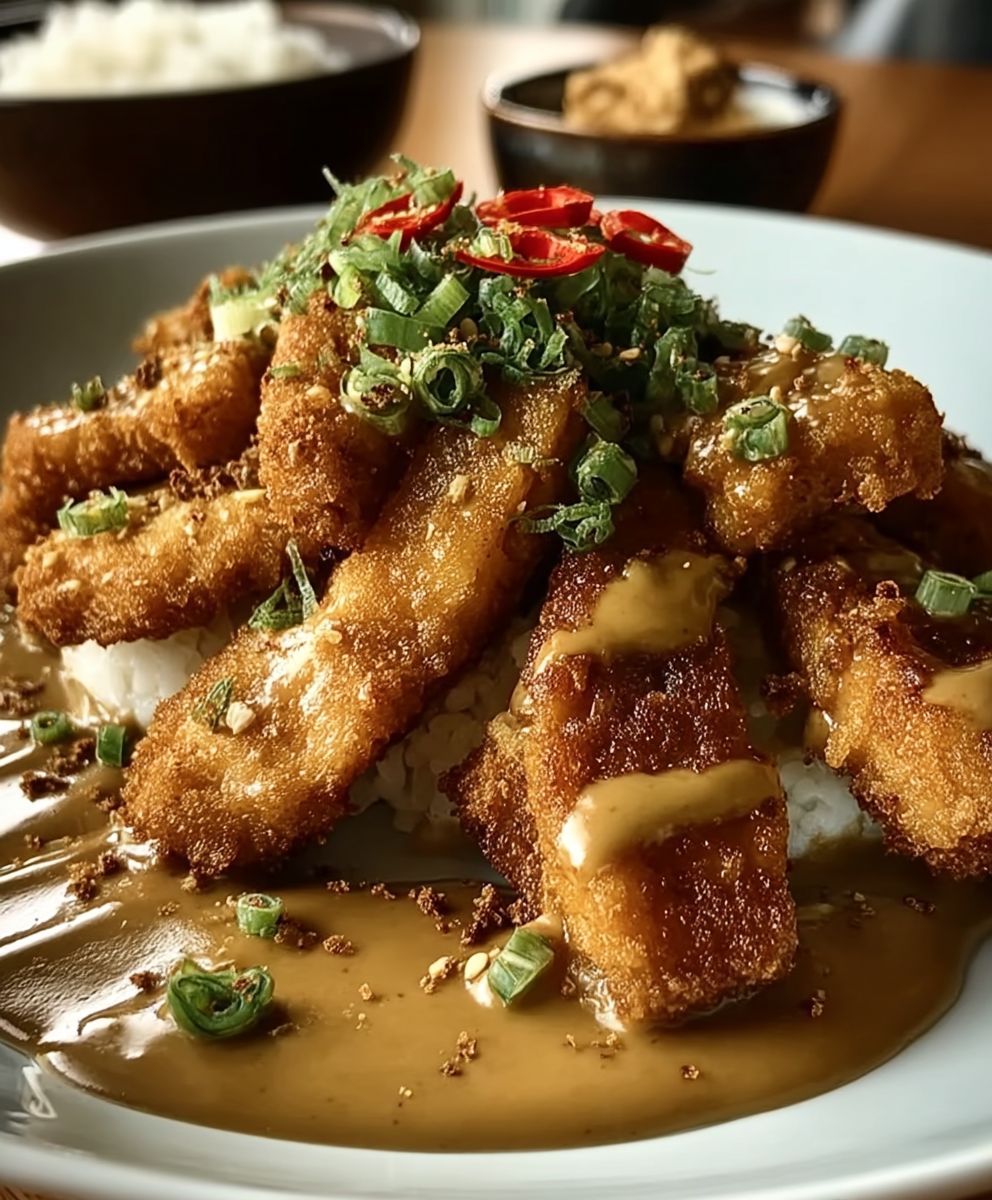 Erdnussbutter Hähnchen Chinesisch
