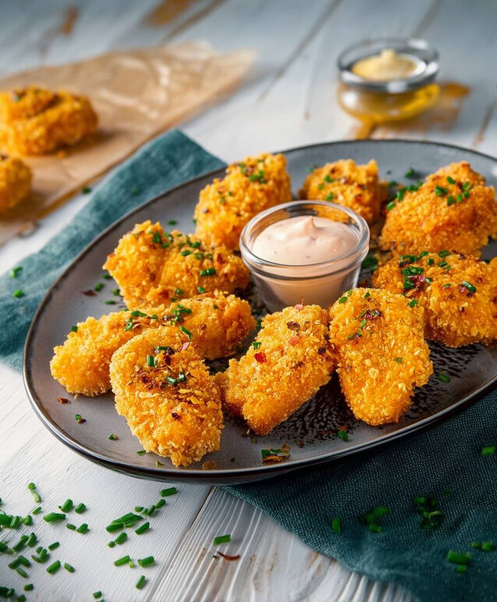 Hähnchen Nuggets Backofen fettarm