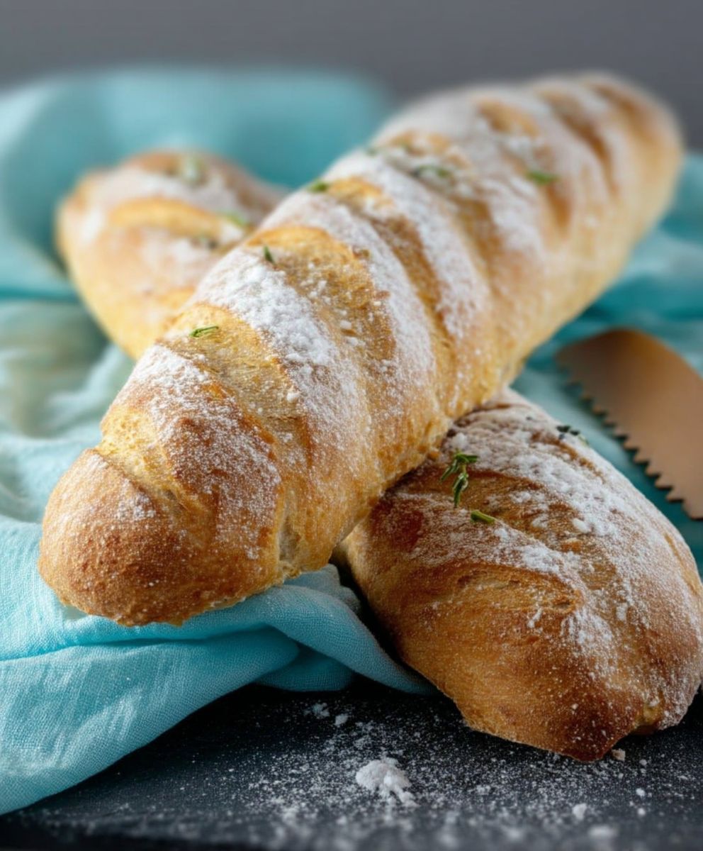 Einfaches Baguette backen