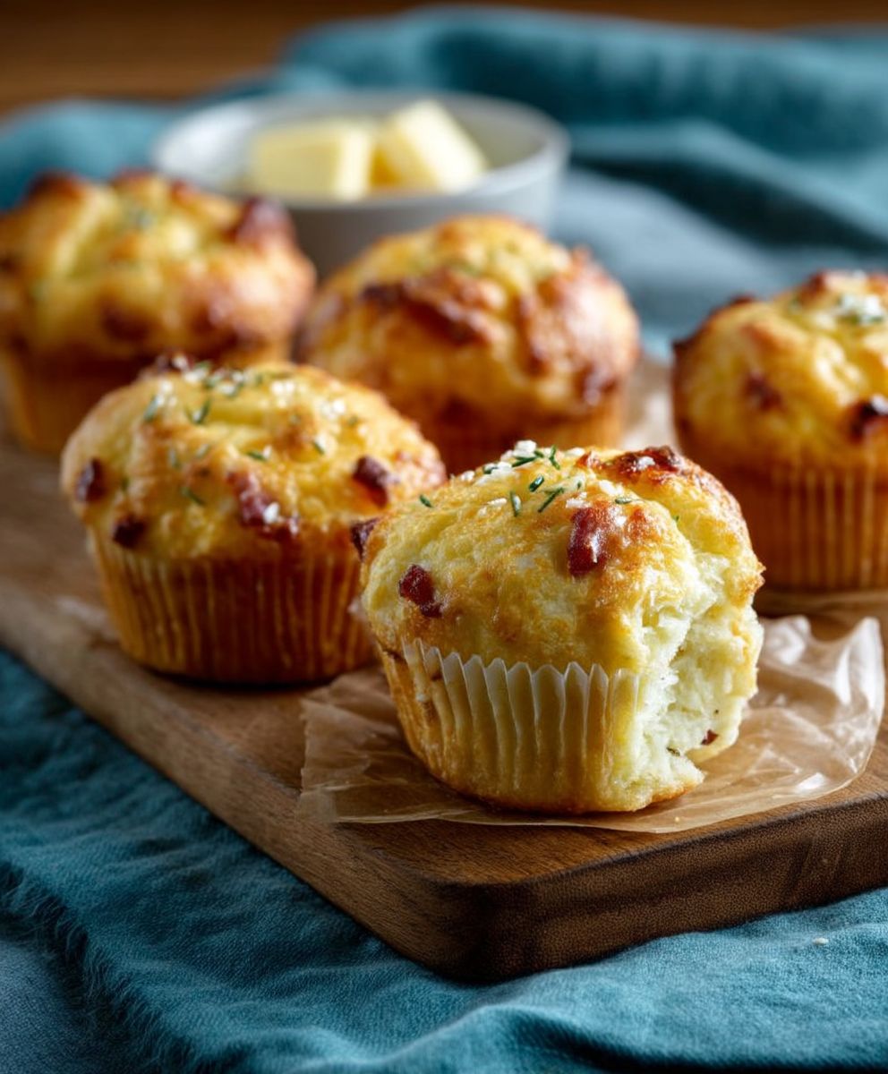 Käse Schinken Muffins backen