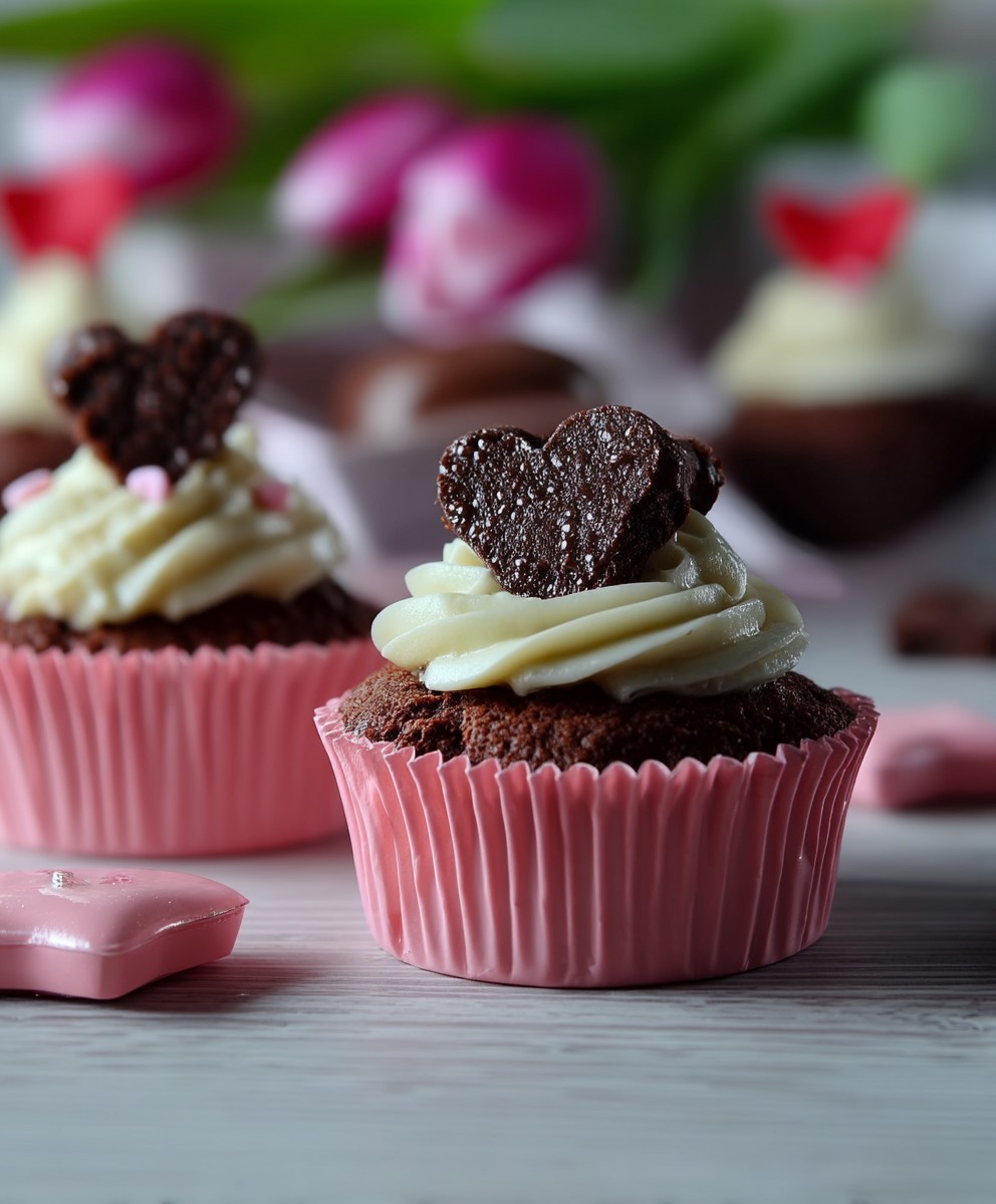 Schoko Cupcakes Valentinstag