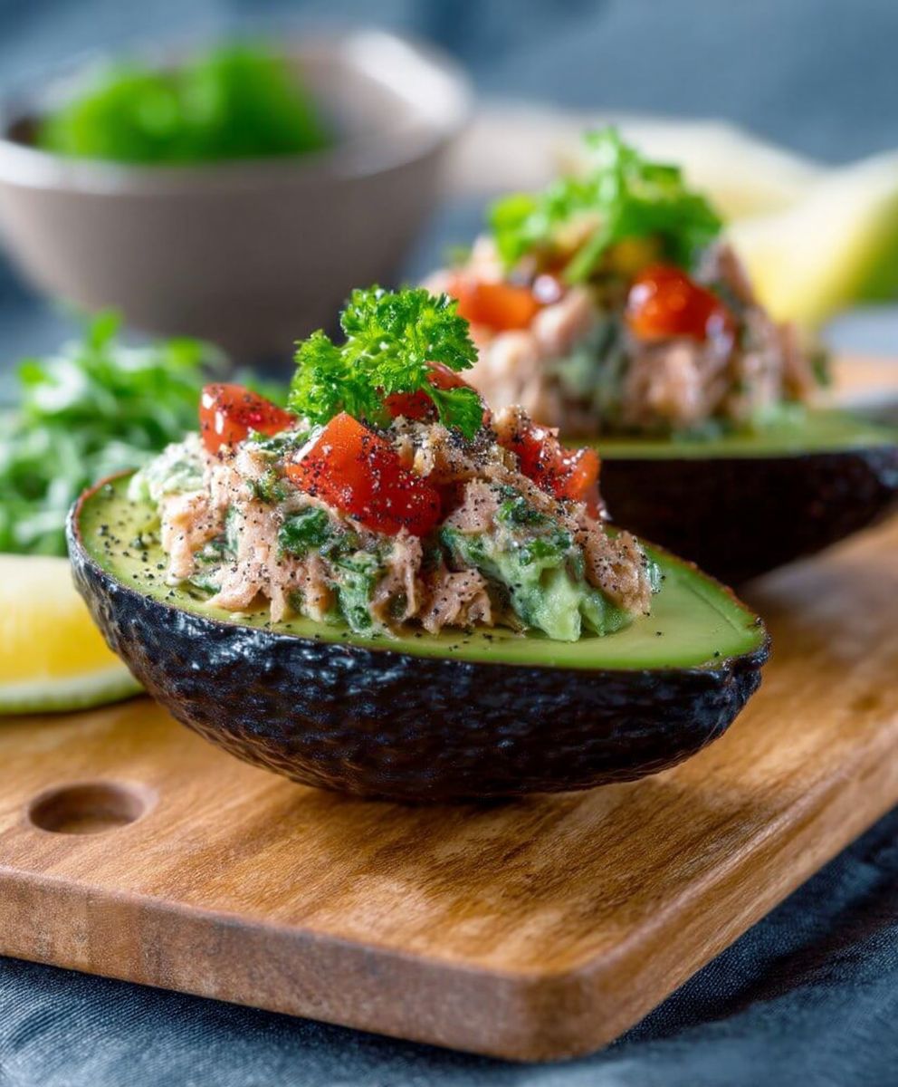 Avocado mit Thunfisch