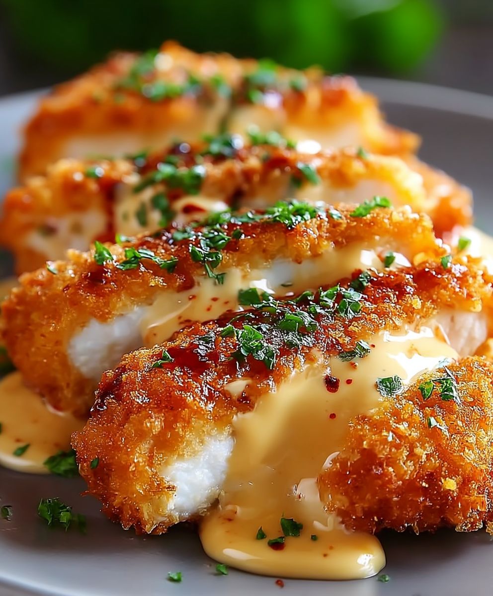 Knuspriges Cheddar Hähnchen