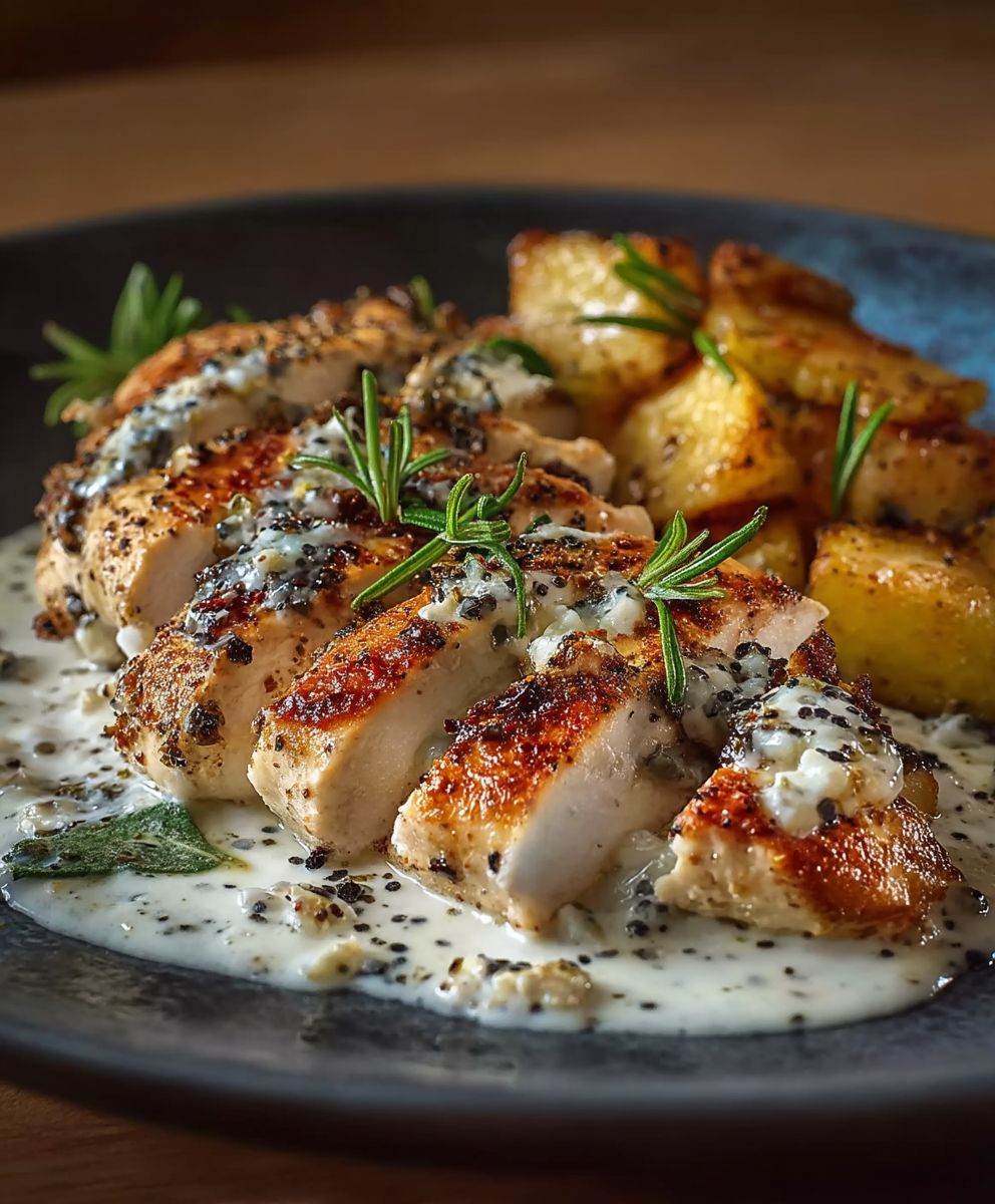 Mediterranes Hähnchenfilet Feta Rosmarin