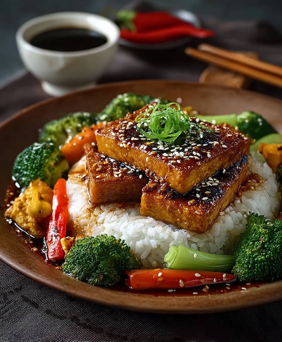 Teriyaki Tofu Steaks Gemüse