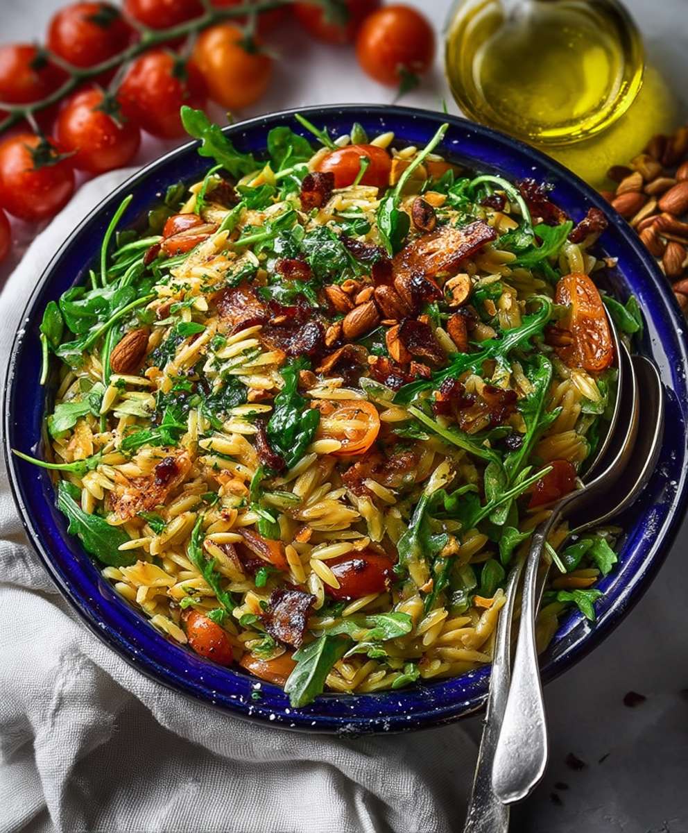 Orzo Salat mit Rucola