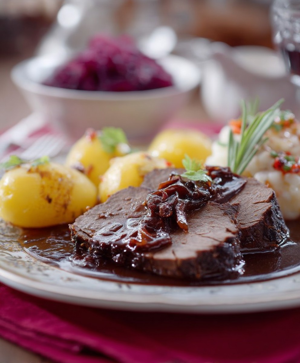 Sauerbraten mit Soße