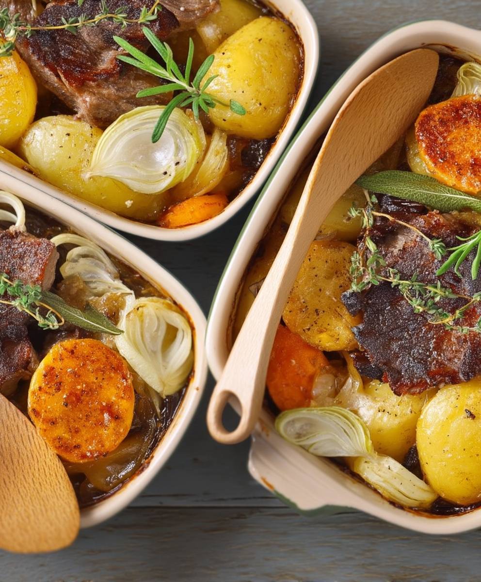 Elsässischer Baeckeoffe mit Fleisch
