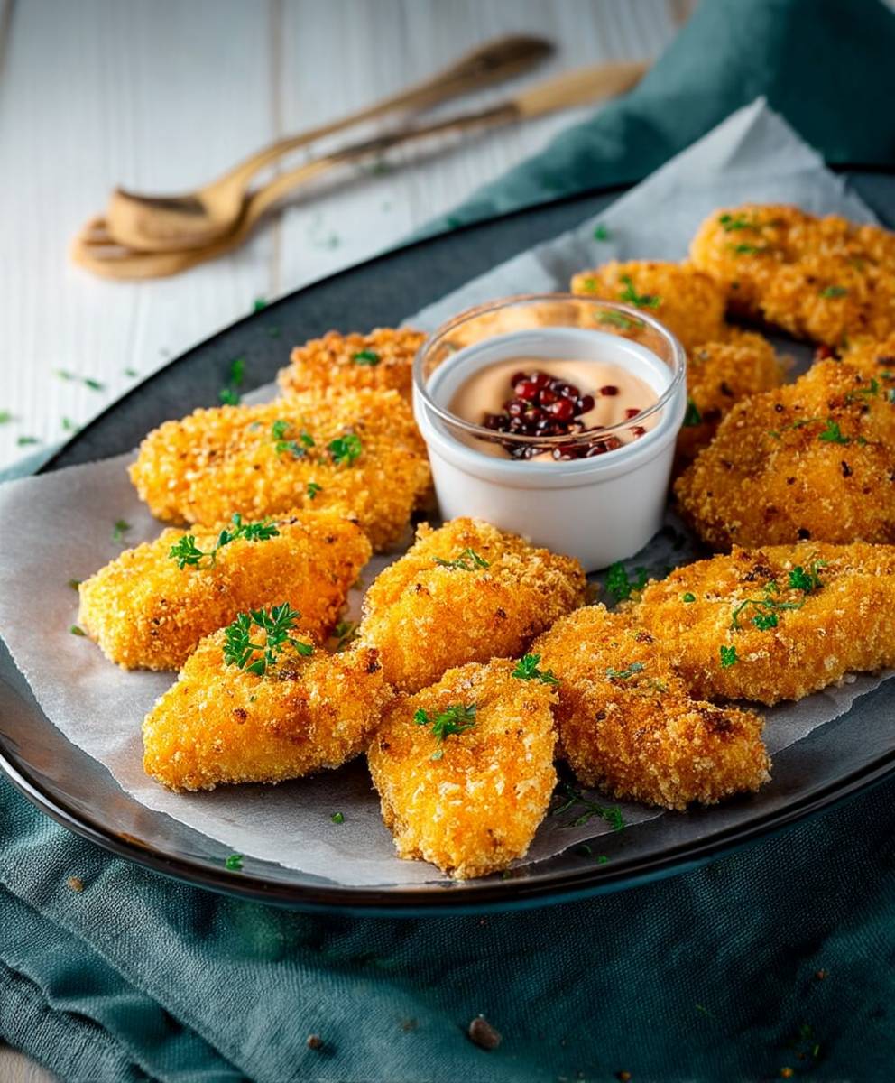 Hähnchen Nuggets Backofen fettarm