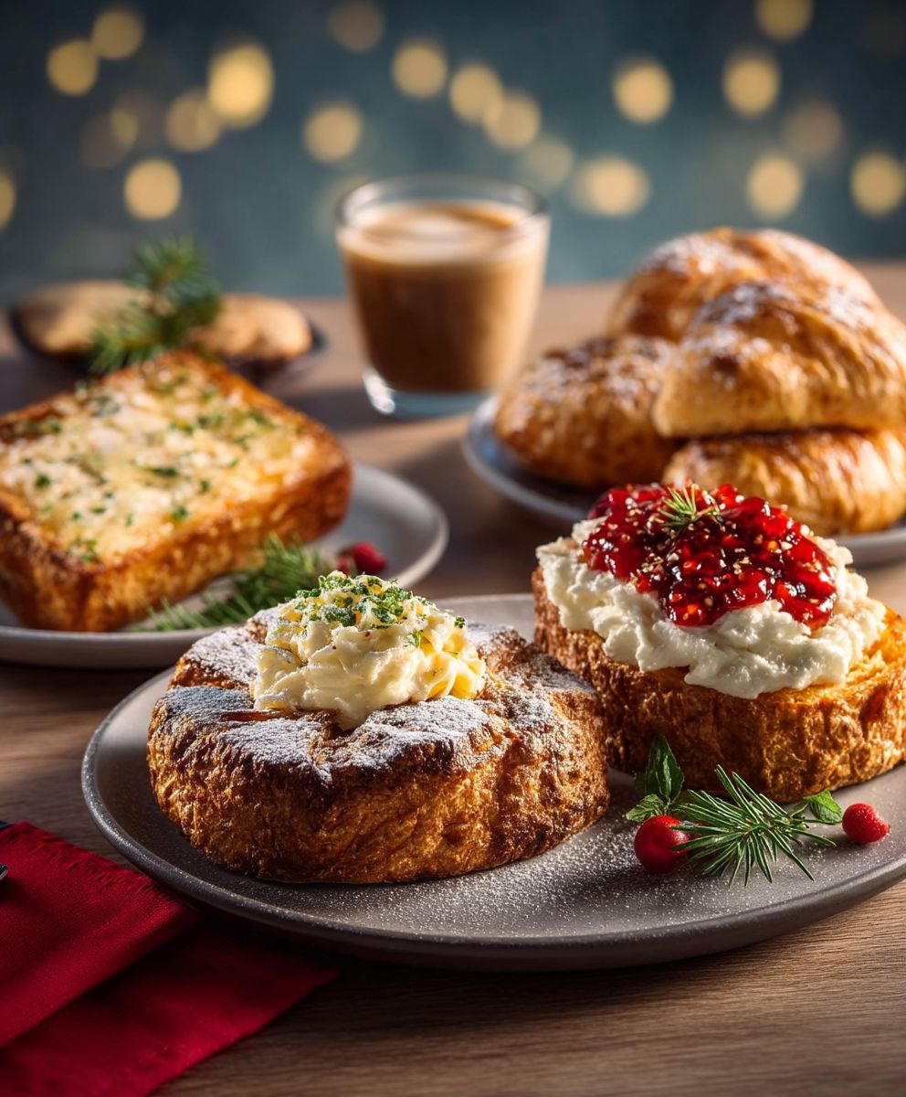 Weihnachtsfrühstück Ideen festliches Morgenessen