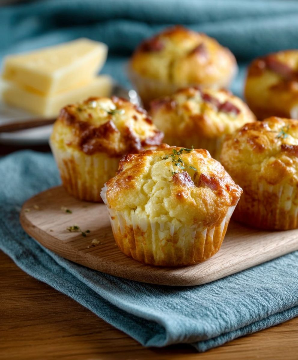 Käse Schinken Muffins backen