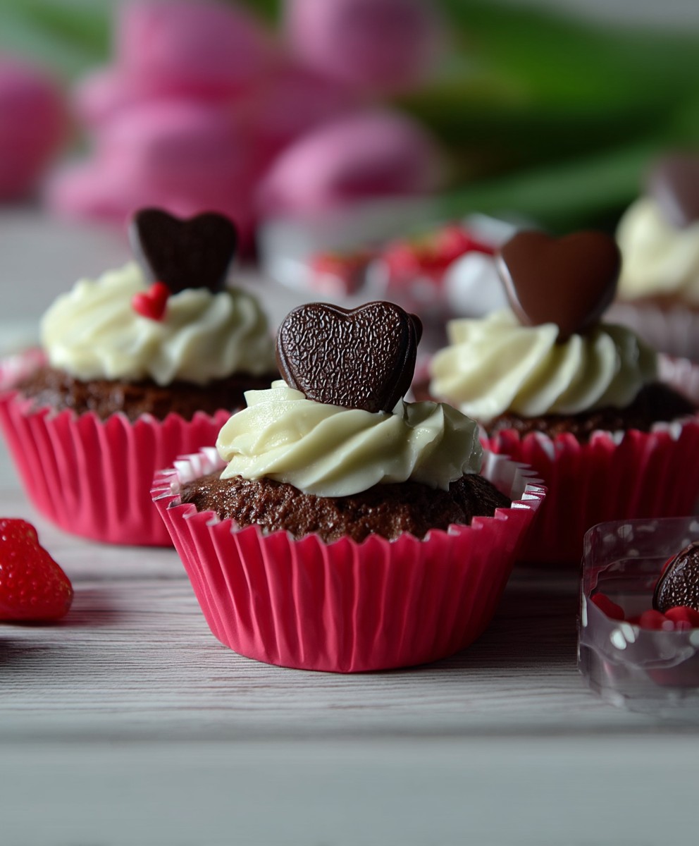 Schoko Cupcakes Valentinstag