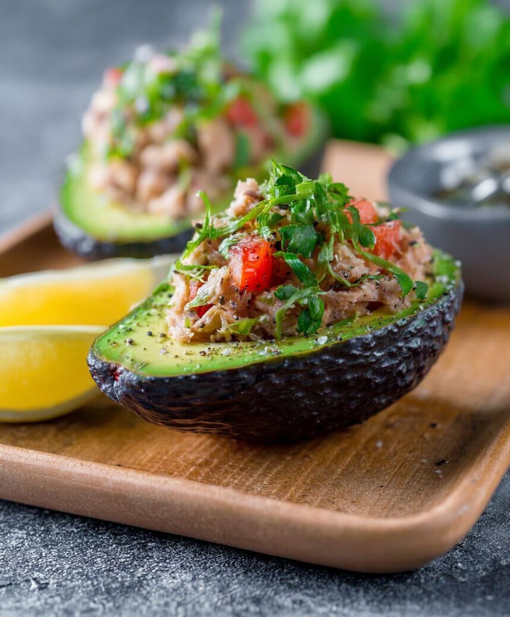 Avocado mit Thunfisch