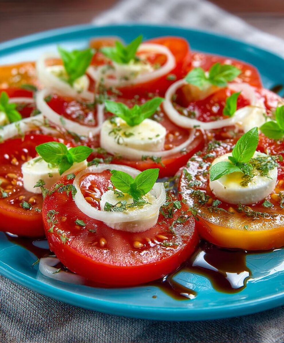 Tomatensalat mit Balsamico Dressing
