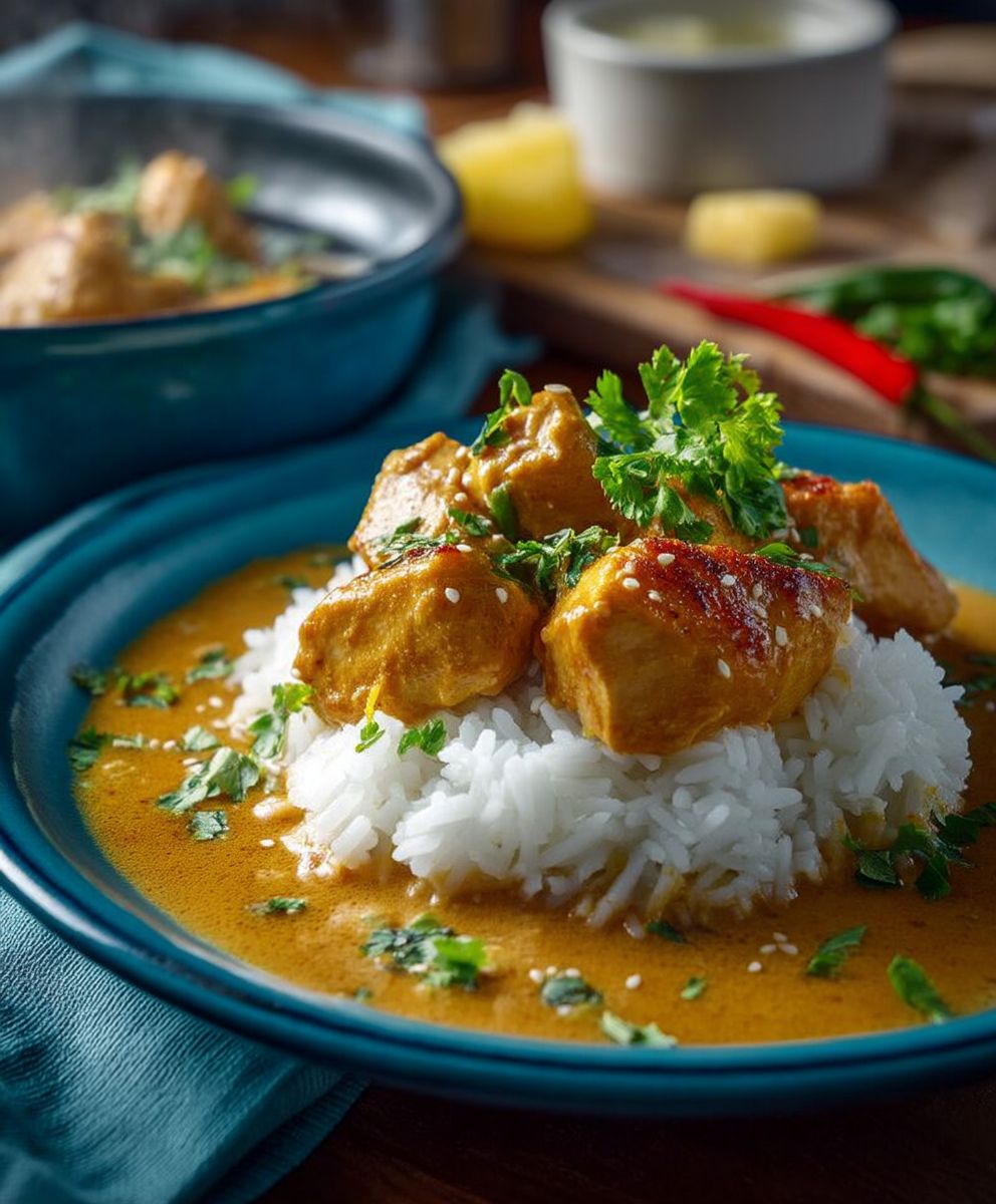 Erdnuss Hähnchen zart