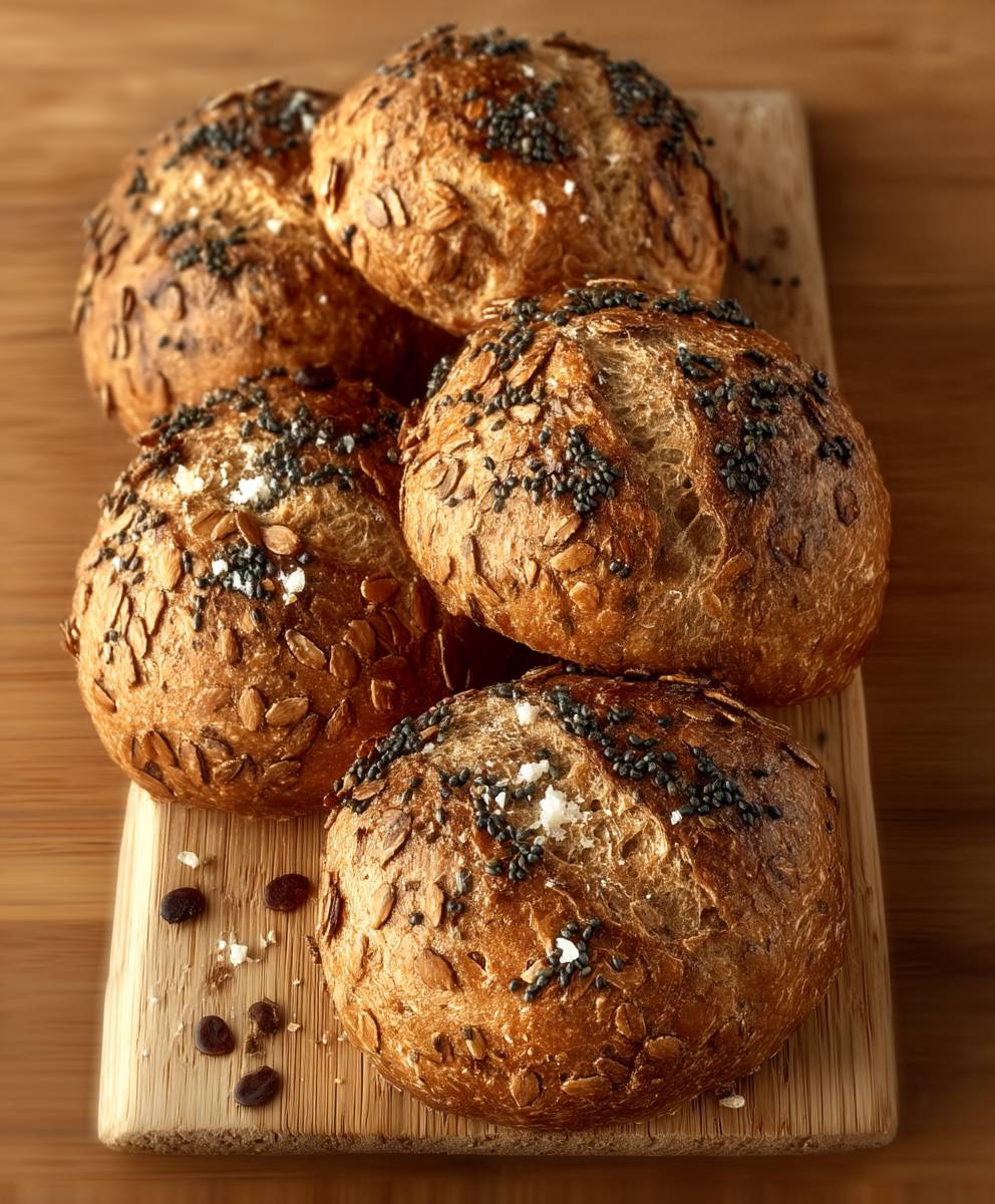 Körnerbrötchen backen