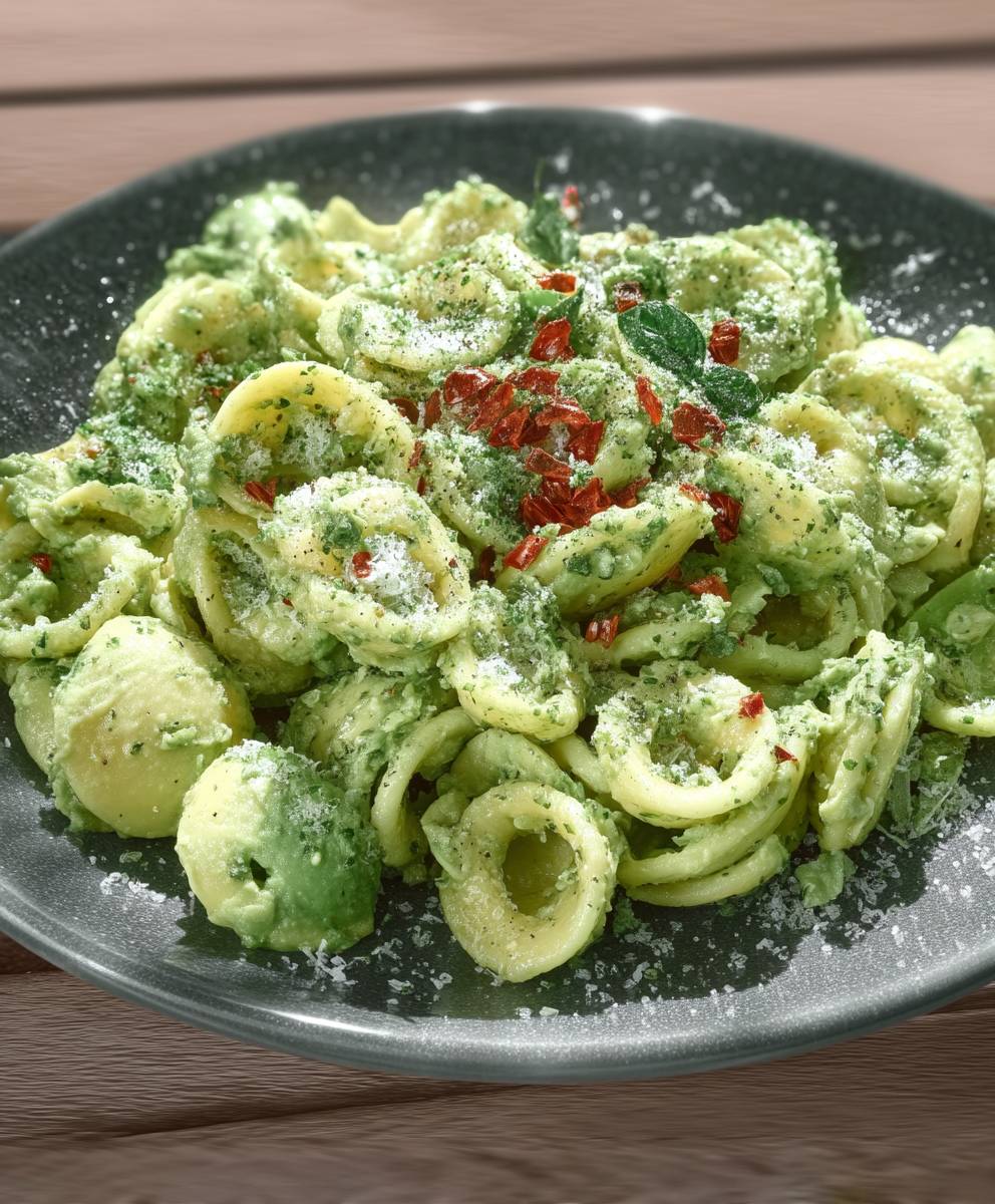 Avocado Spinat Pasta cremig