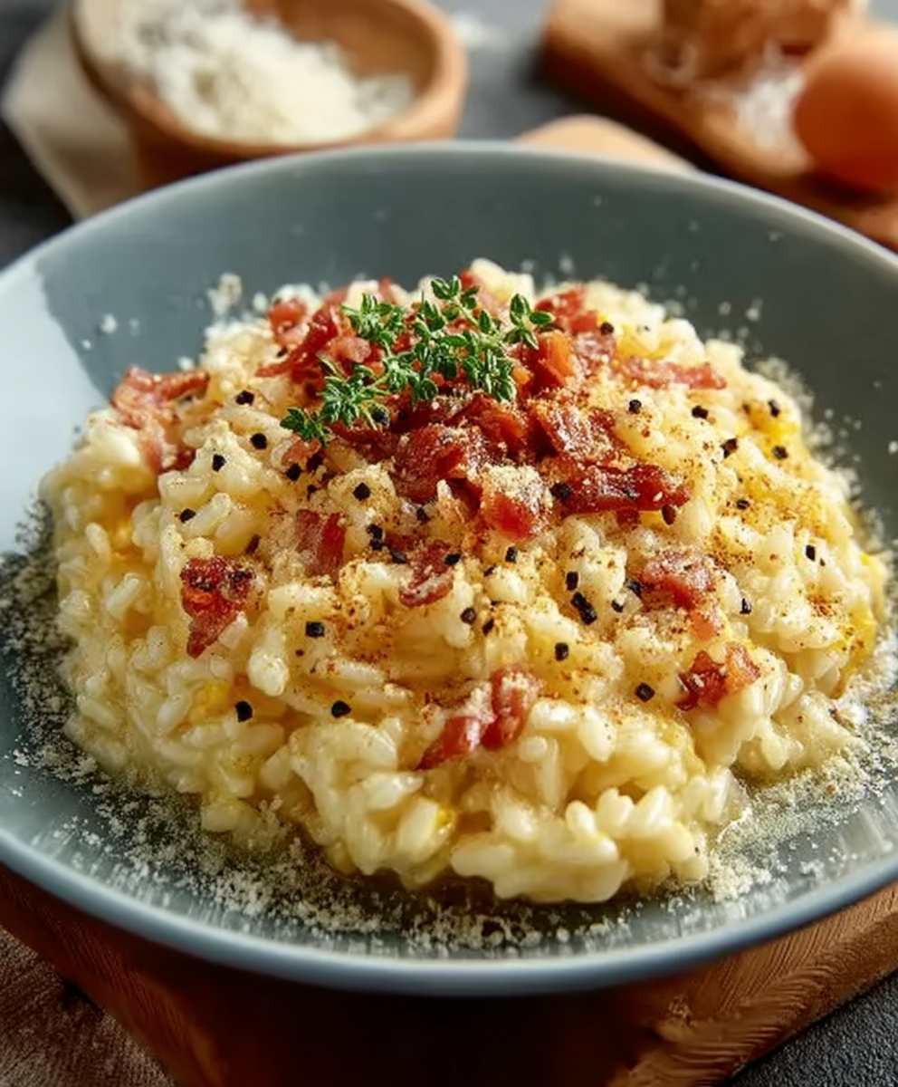 Risotto Carbonara zubereiten